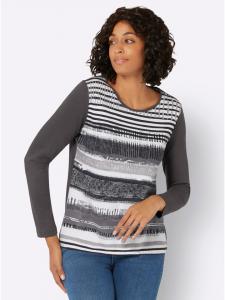 Рубашка с длинными рукавами в темно-серую полоску WITT WEIDEN