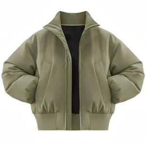 Пуховик Unisex Stand Collar Thickened HUANQIU, зеленый[padded and thickened upgraded]