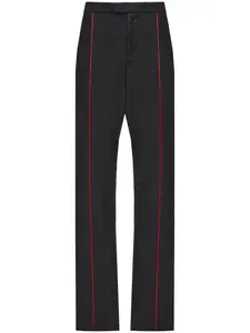 Спортивные брюки с контрастной отделкой Ferragamo, черный