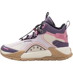 Износостойкие и водонепроницаемые высокие детские уличные кроссовки beige kids LINING YOUNG, бежевый