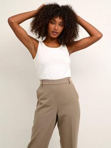 Майка yoko slim fit KAFFE, цвет Optical White