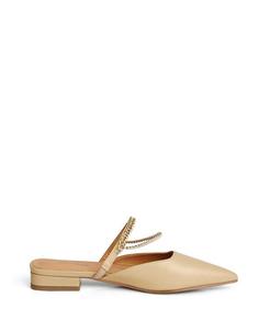 Кожаные балетки для женщин на ходу Belle & Bloom, коричневый/бежевый