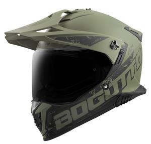 Шлем Bogotto fg-601 duo fiberglass enduro, Green Matt
