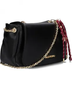 Зимняя сумка с откидной крышкой, сумка через плечо Valentino, черный