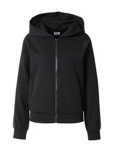 Толстовка с капюшоном на молнии EA7 Emporio Armani, черный