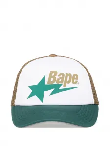 Бейсболка из сетки с принтом в виде звезд A Bathing Ape, белый