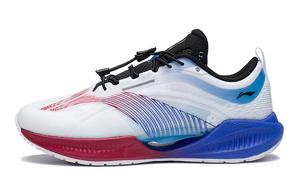 Суперлегкие 19 детские кроссовки GS Low-top Standard белые/лунный белый синий Lining Young