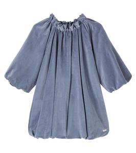 Платье из хлопкового вельвета Oliana Donsje, Dark Spruce