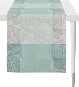 АПЭЛТ дорожка для стола "TOBIA LOFT STYLE, летнее украшение, лето ", (1 шт.), жаккардовая ткань APELT 44х140 см, серый/синий