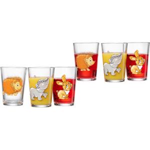 Детские стаканы Лесные животные, набор из 6 штук, 3 различных мотивов животных Ritzenhoff & Breker, Bunt