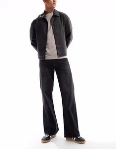 Джинсы-клеш черного цвета Asos Design