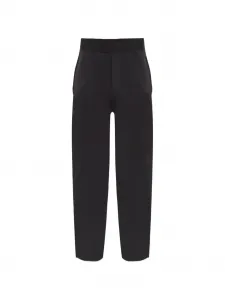 Брюки свободного кроя Emporio Armani, черный