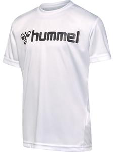 Рубашка "Hmllogo Jersey S/S Kids" белого цвета Hummel