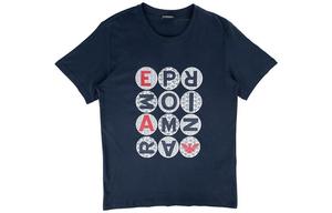 Футболка мужская морская синяя EMPORIO ARMANI