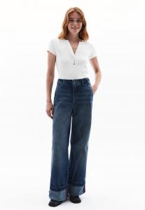 Базовая футболка WITH BUTTON DETAIL OXXO, кремовый