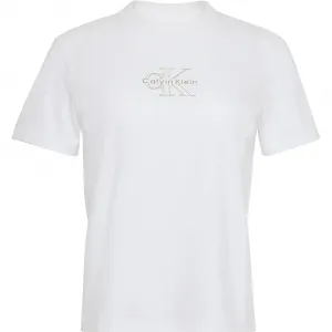 Футболка с коротким рукавом Calvin Klein Jeans Classic Foil Monologo, белый