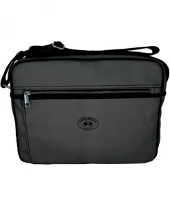 Серая сумка-мессенджер с отделением для ноутбука La Martina, серый