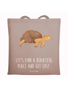 Сумка для переноски Mr & Mrs Panda Schildkröte Marschieren, пастельно-коричневый