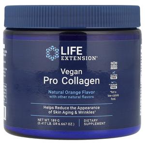 Life Extension, Vegan Pro Collagen, натуральный апельсин, 189 г (6,667 унции)