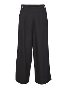 Свободные брюки со складками спереди VERO MODA, Black