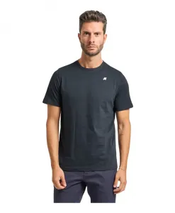 Мужская базовая футболка с круглым вырезом K-Way, черный