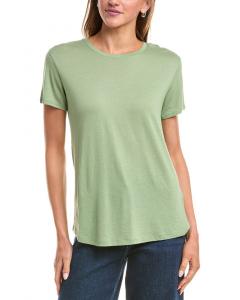 Винс Футболка с удлиненной спинкой Vince, зеленый