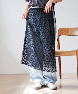 Юбка-обертка из цветочного кружева и тюля Coen, цвет Other 2