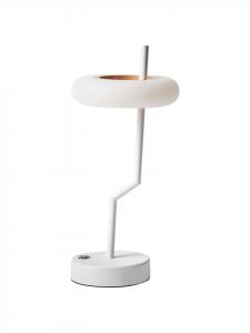 Настольные лампы ALVIELA в бело-коричневом цвете - (Ш) 16 x (В) 36 x (Д) 16 см