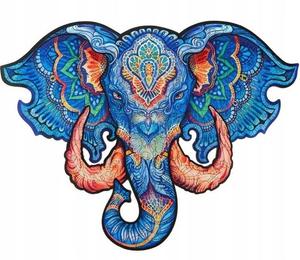 Деревянный пазл для взрослых Красочный слон Pan i Pani Gadżet