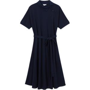 Женское платье с коротким рукавом LACOSTE, синий