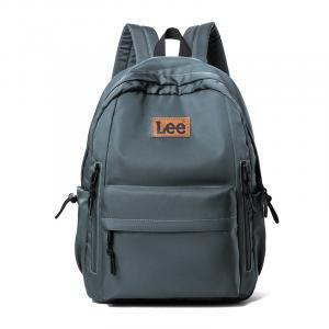 Lee Оксфордский мужской рюкзак унисекс, Gray Blue[Suitable for High School and University Students]