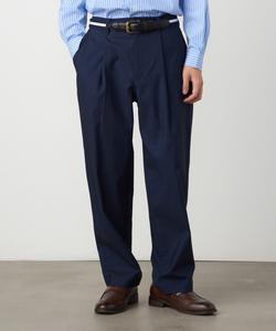 Широкие зауженные брюки из саржевой ткани высокой плотности Comme Ca Ism, цвет Navy