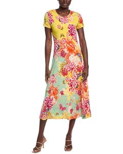 Платье с короткими рукавами от Johnny Was The Janie Favorite Johnny Was, желтый