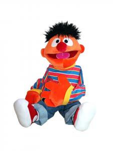 Эрни | Кукла-марионетка | Улица Сезам | 75 см | Мягкая плюшевая игрушка