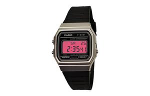 CASIO Часы G Shock F91WM 7A, Black Dial with Pink Crystal Lens