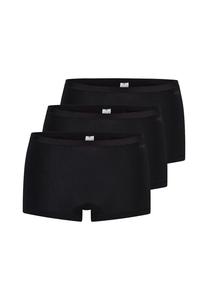 Короткие трусы 3 пары на каждый день хлопок Sloggi, черный
