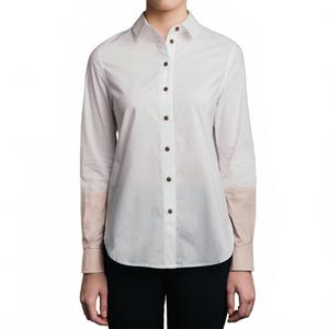 Рубашка с эффектом окунания в цвете бумажно-белый/приглушенный румянец Thirteen Seven