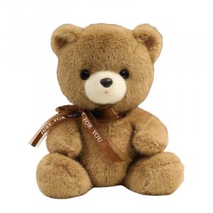 Мягкий и милый плюшевый медведь реалистичная игрушка животное плюшевая кукла высота 23см/35см Pissie, хаки