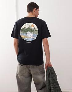 Футболка с принтом Columbia Strark Creek черного цвета