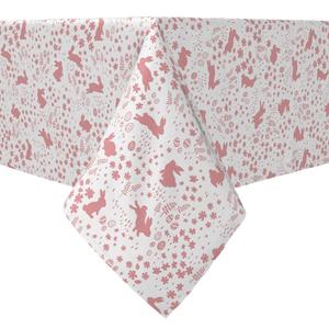 Прямоугольная скатерть, 100% хлопок, 60x84 дюйма Bunny Hop Garden