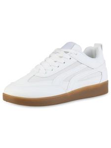 Кроссовки на шнуровке VAN HILL, белый