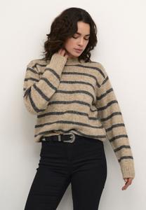 Джемпер Kaffe KATRINA, Feather Gray Melange Stripe/Mottled Beige