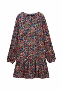 Платье повседневное алого цвета прямого кроя с заниженной талией Joules, Navy Ditsy