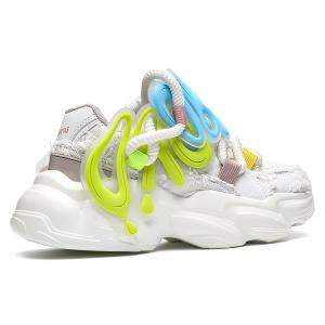 Массивные кроссовки унисекс низкие Белый Зеленый ORD, Белый Бежевый