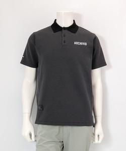 Трикотажная рубашка-поло с геометрическим узором