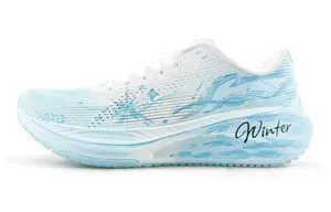 Кроссовки Li Ning Version 2.0 с амортизацией, противоскользящим и износостойким покрытием, низкие, повседневные, для города, поездок на работу и бега, мужские., белый синий