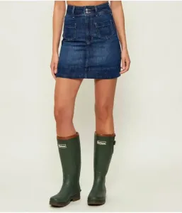 Джинсовая юбка C_MINI 1.0 Boss Orange, темно-синий