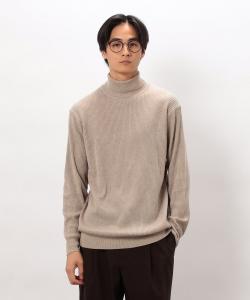 Водолазка в рубчик японских цветов Comme Ca Ism, цвет White-Brown (Beige)