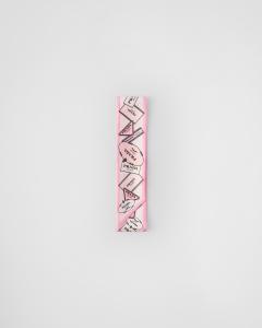 Узкий шарф из шелкового твила с принтом Prada, розовый