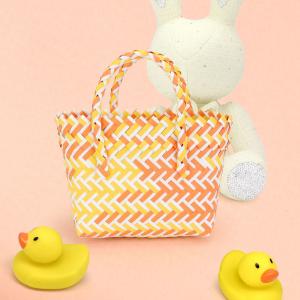 Плетеная мини сумка тоут FASHNZFAB, желтый